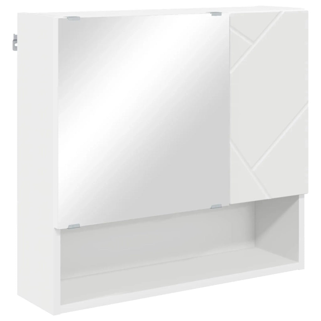 Set di mobili per il bagno con cassetto con porta 5 pcs Bianco