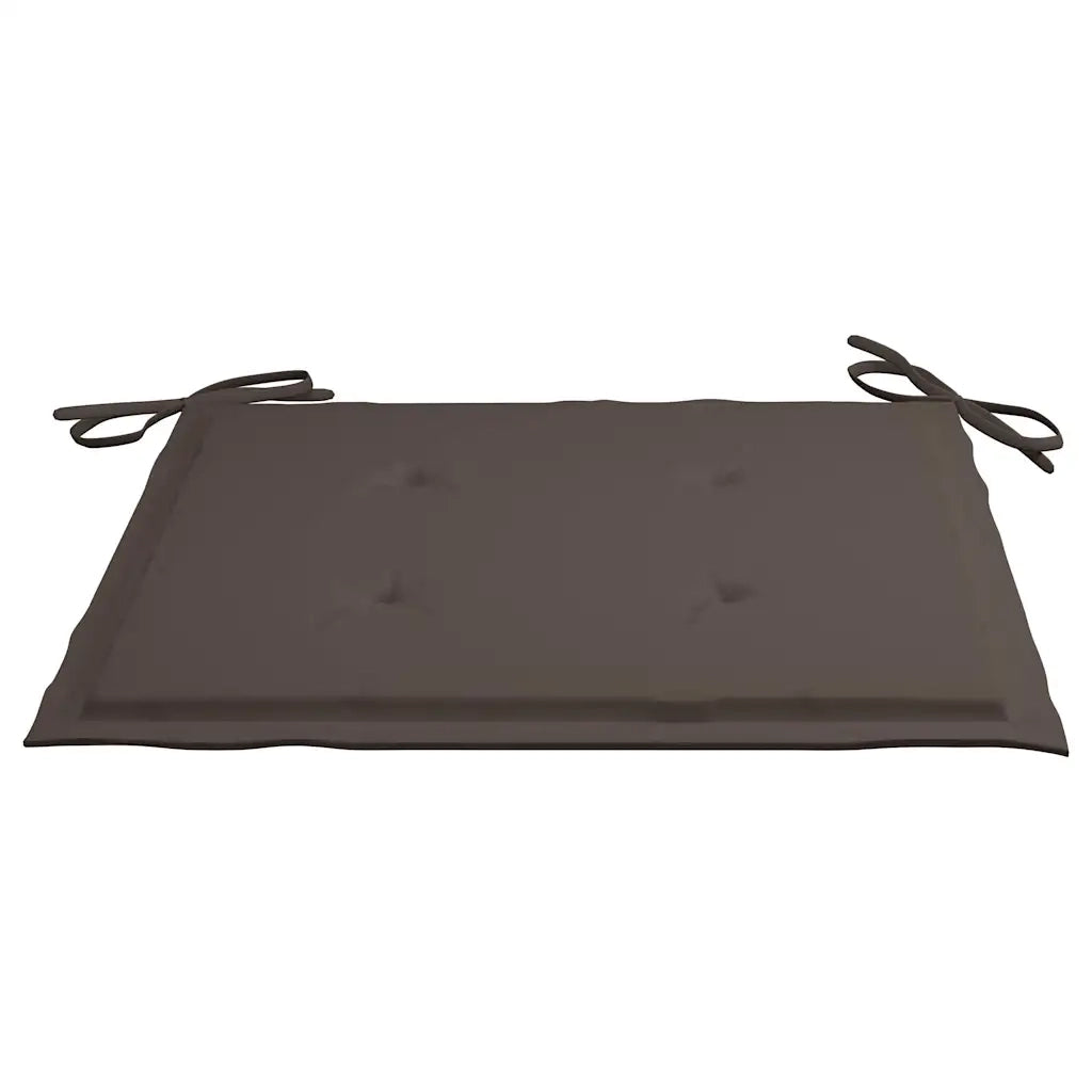 Sedie da Giardino 2 pz con Cuscini Talpa in Massello di Teak 3062414