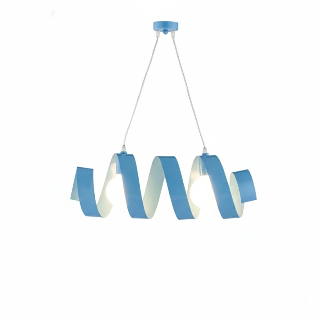 Sospensione Helix 2 Luci Blu LuceArt Classic