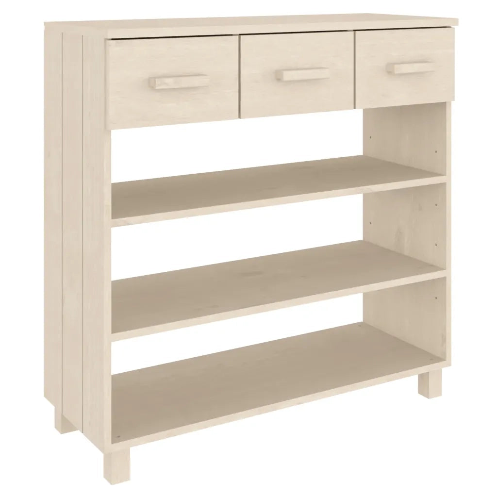 Consolle HAMAR ambra 90x35x90 cm in Legno Massello di Pino 340464