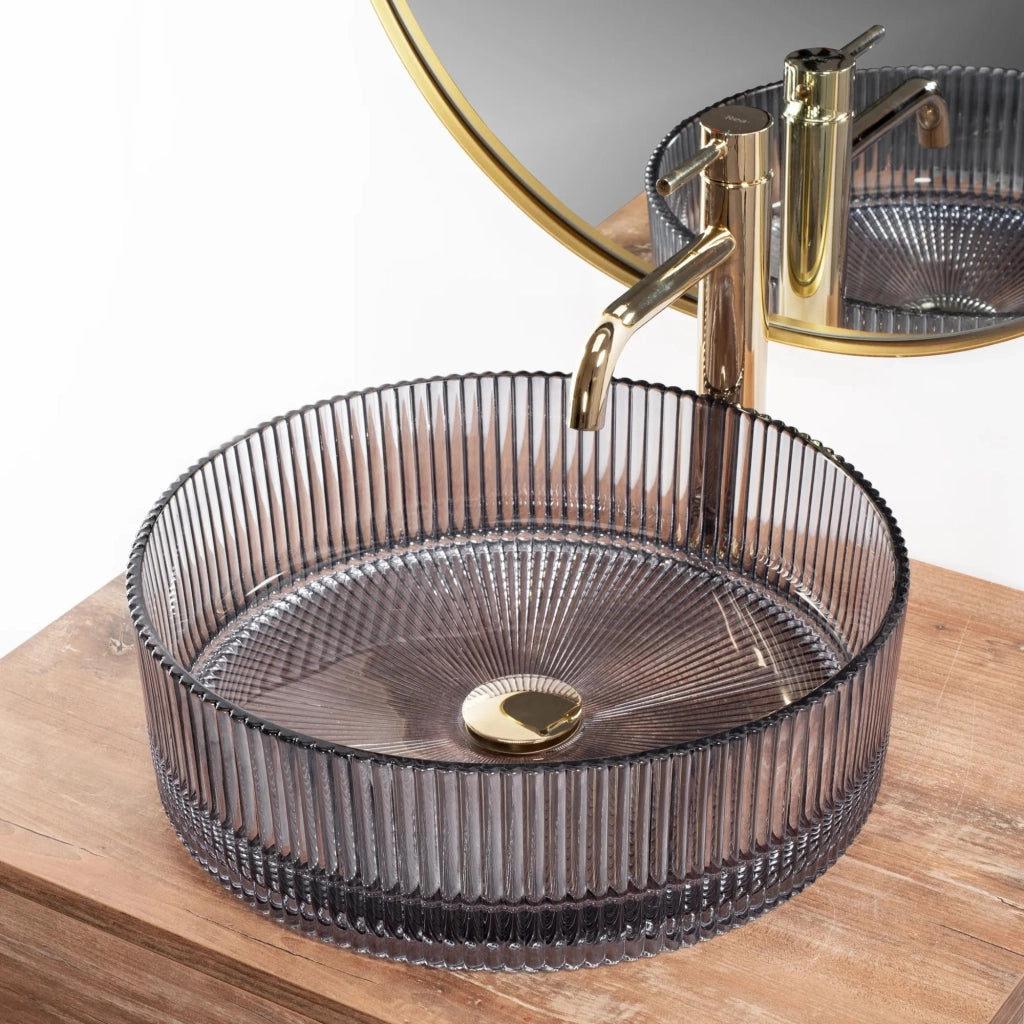 Lavabo Da Appoggio Rea Ingrid Grey