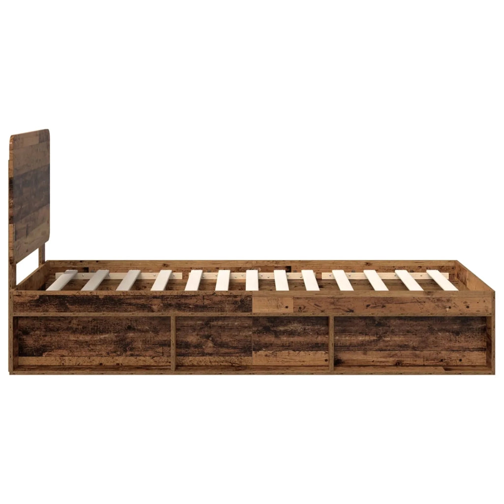 Struttura del letto Legno vecchio 90 x 190 cm Pino massello