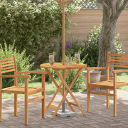 Tavolo da Giardino Pieghevole Ø60x75cm Massello di Eucalipto 312455
