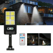 FARO LAMPIONE STRADALE PANNELLO SOLARE FOTOVOLTAICO SENSORE 6 LED COB TE-B0536