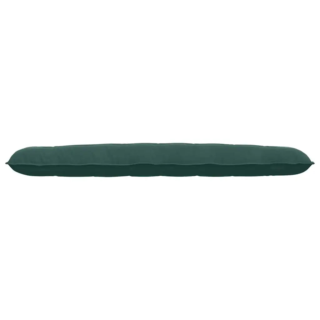 Cuscino per Schiena Verde Scuro 200 x 50 cm Tessuto in Cords 42014978