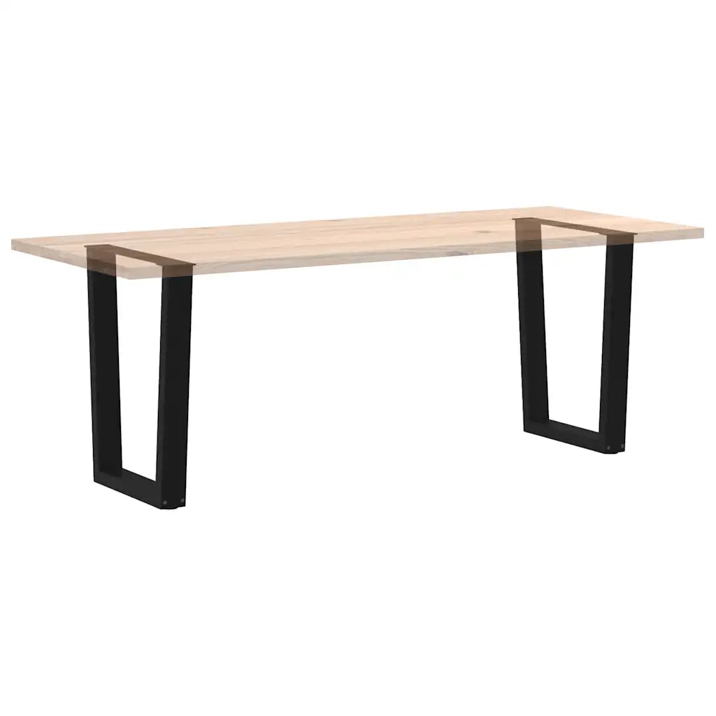 Gambe per tavolo da pranzo a forma di V 2 pz | Piede del tavolo nere 60x(72-73,3) cm in acciaio