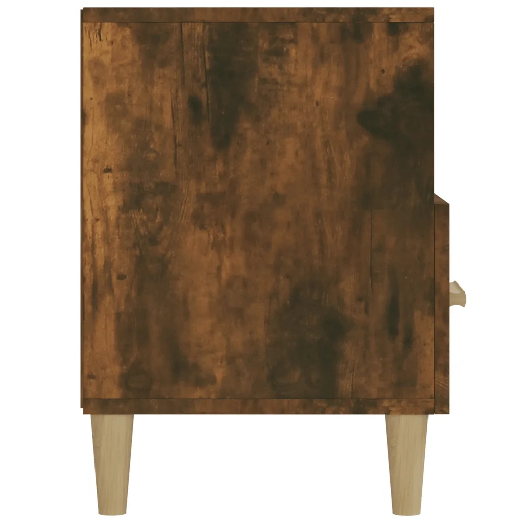 Mobile TV Rovere Fumo 102x36x50 cm in Legno Multistrato 817495