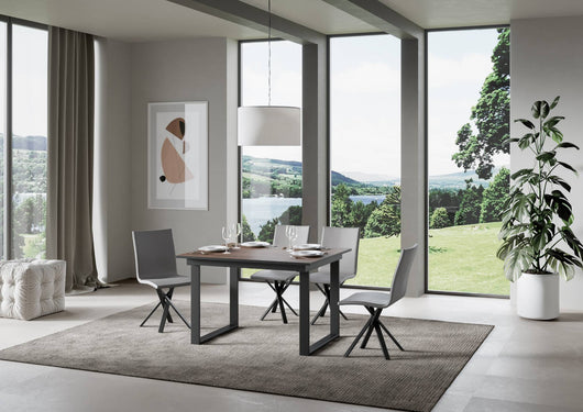 Tavolo Allungabile 120-180x90x74 cm Bandos Noce