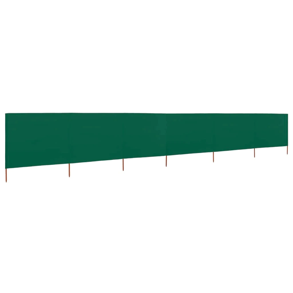 Schermo divisorio in tessuto a 6 pannelli 800 x 120 cm verde 02_0008841