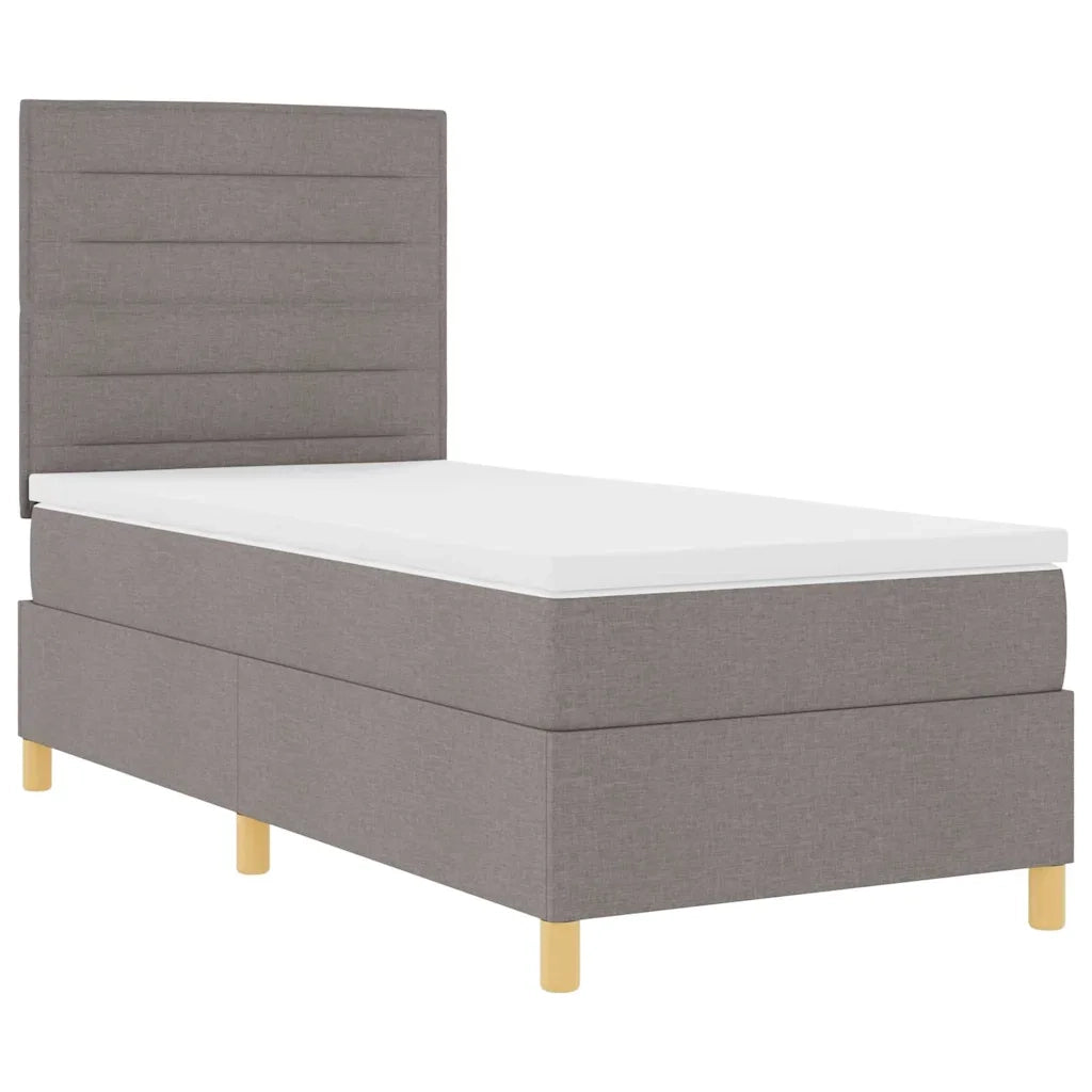 Letto a Sorgente LED con materasso Talpa 80 x 200 cm Tessuto 3342981