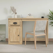 Scrivania Cassetto Rovere Sonoma 115x50x75 cm Legno Multistrato