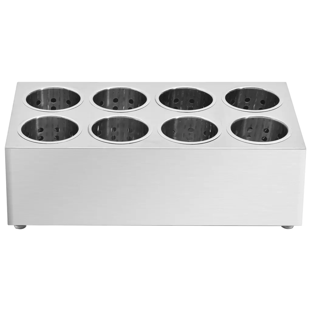 Portaposate con 8 Inserti Rettangolare in Acciaio Inossidabile CFW9844499