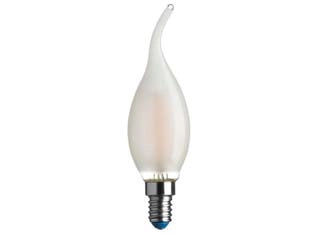 LAMPADA FILO LED FIAMMA STICK SATINATA E14- - 4.5w - 4000°K naturale - 470 lm - 35x123h - 4 blister AIRAM