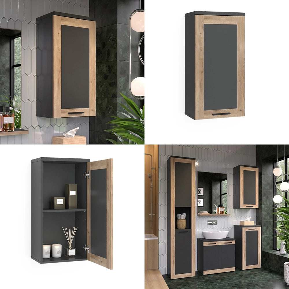 Vicco Mobile da bagno Antracite/quercia vichinga 40.3 x 79.6 cm