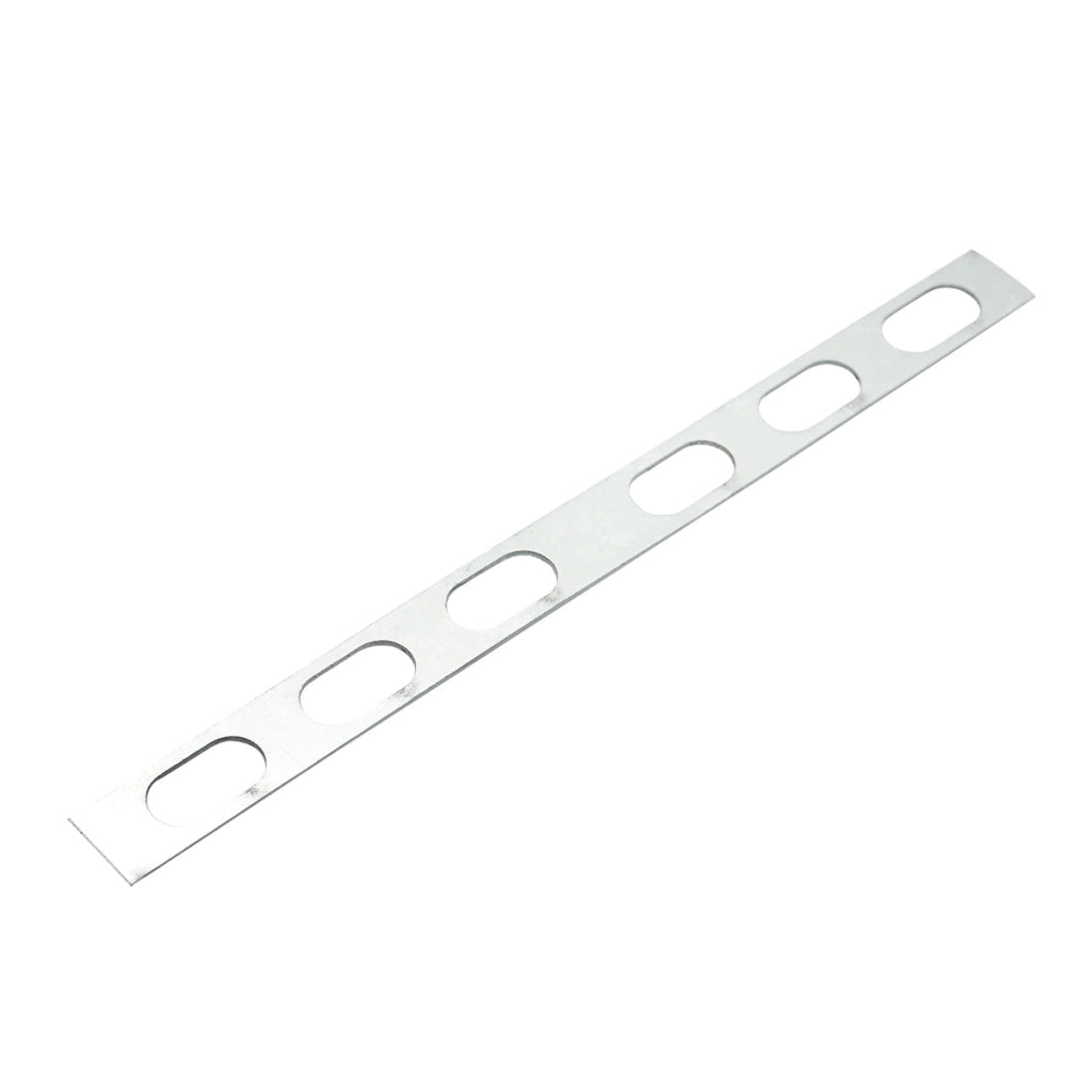 Elemento di collegamento 15x200mm connettore per grondaia in acciaio zincato