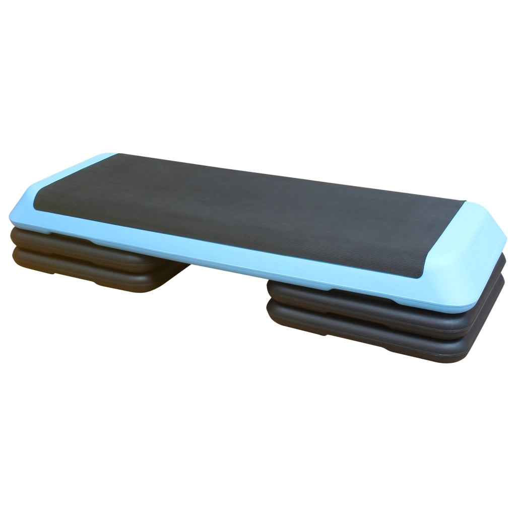 Piattaforma step aerobica ¨C Minimal ¨C 110cm, altezza regolabile, blu