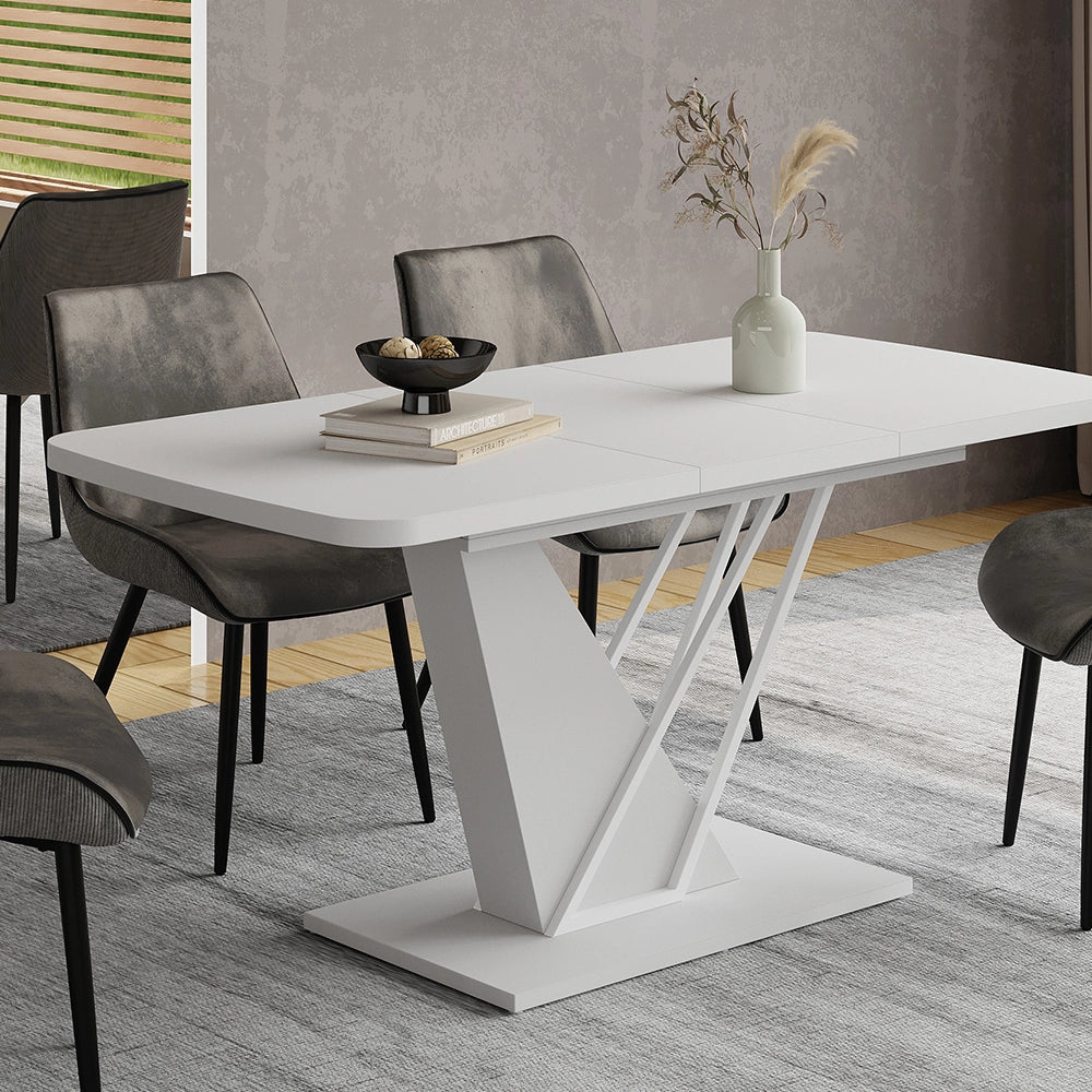 Vicco tavolo da pranzo allungabile Bianco 120 x 80 cm estensibile