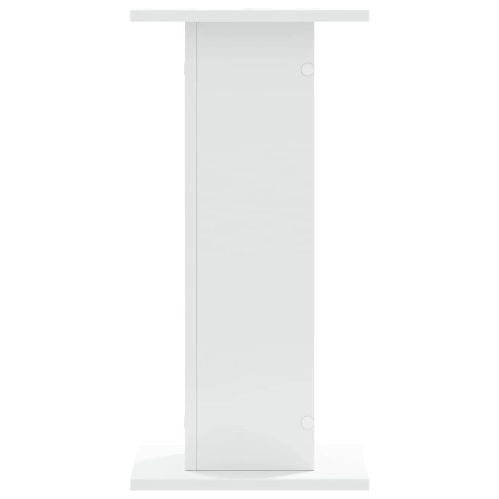 Portavasi mobili per fiori set da 2 30 x 30 x 60 cm legno ingegnerizzato bianco 02_0045277