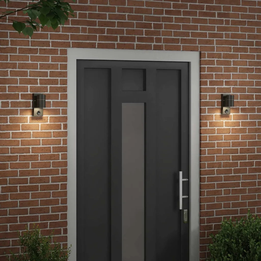 Lampada da Parete Esterna 2 pz Nero 6,5 x 10,5 x 16 cm CFW3409068