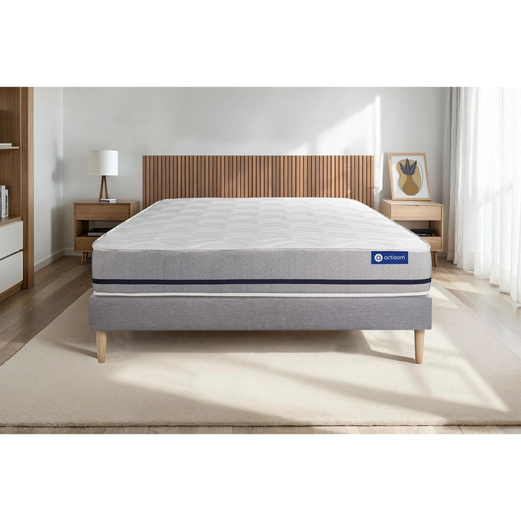 Kit rete e materasso matrimoniale Actilatex soft 200x200cm - Spessore : 20cm - Lattice e memory foam - Moderatamente rigido