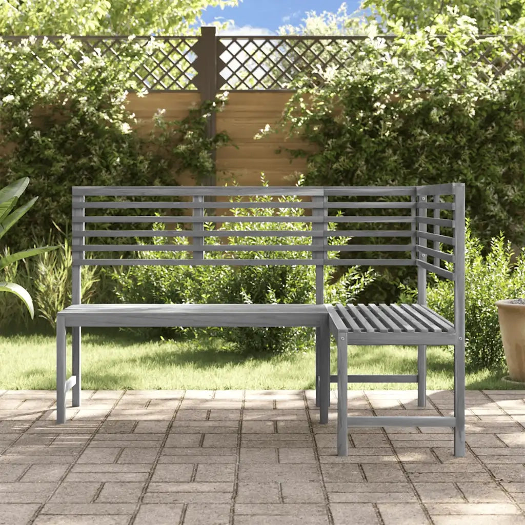 Panca da Giardino ad Angolo 140 cm Legno Massello Acacia 312423