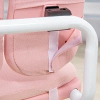 Banco Scuola con Sedia per Bambini 3-12 Anni, Altezza Regolabile e Piano Inclinabile, Rosa
