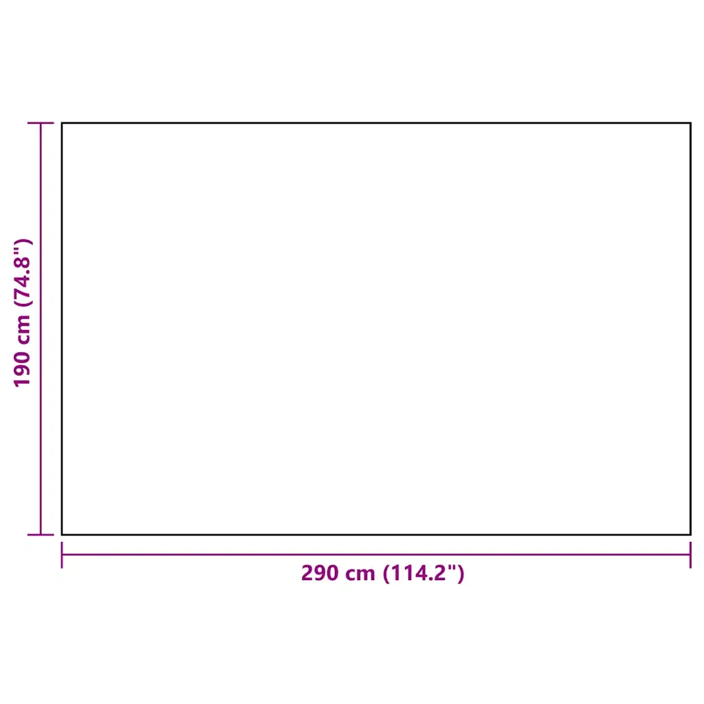 Tappeto da Esterni ARAKIL Bianco e Nero 190x290 cm in PP CFW3160850