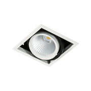 Faretto incasso Italux Vertico quadro LED 18W 4000K bianco/nero