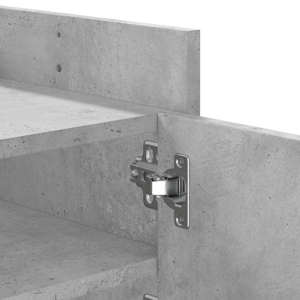 Mobile TV multimediale mensola TV credenza TV per sala da pranzo soggiorno camera da letto 100 x 35 x 40 cm legno ingegnerizzato grigio 02_0025488