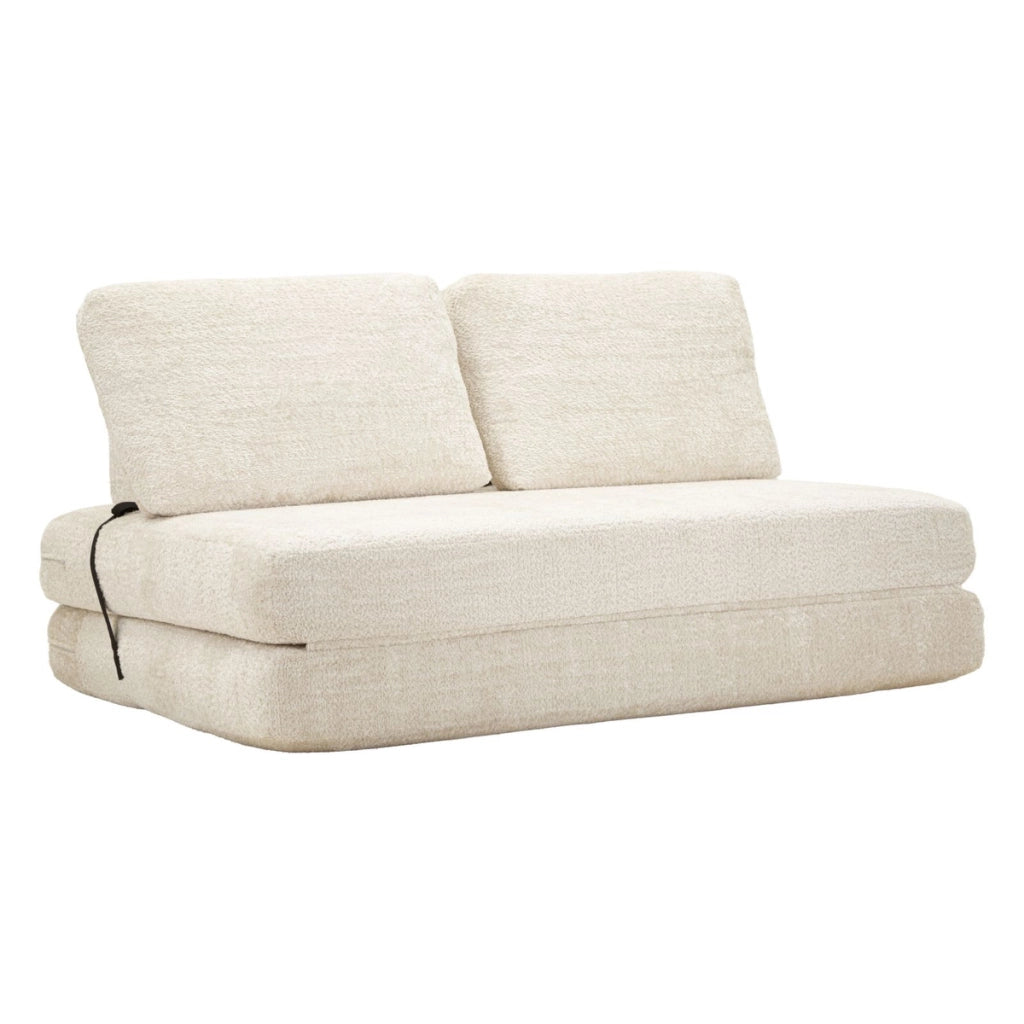 Divano Letto VKH1112, Bianco, Spugna, 150x100x80 cm