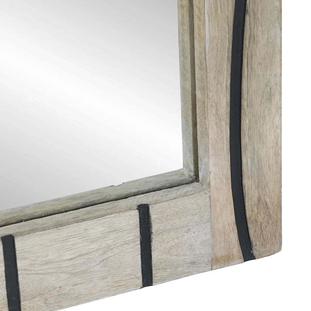 Specchio da bagno-Specchio decorativo Marrone 70 x 50 x 2,5 cm 223477