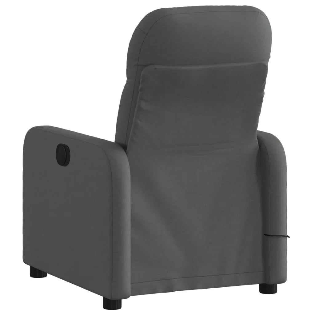Poltrona reclinabile massaggiante in Tessuto Grigio Scuro 3206936