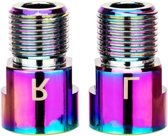 Estensioni Pedali per Mountainbike e Ciclismo Stradale, Lunghezza 20mm, in Acciaio Cromo-Molibdeno, Adatto per Pedali con Boccole 9/16", per MTB e Ciclismo Stradale, Colore Variabile.