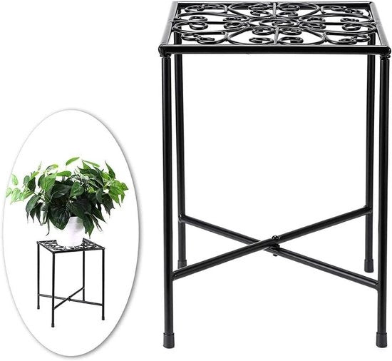 Supporto per piante in metallo - Sostegno per vaso di piante - Supporto per fiori e piante - Utilizzabile sia all'interno che all'esterno (pianta non inclusa)