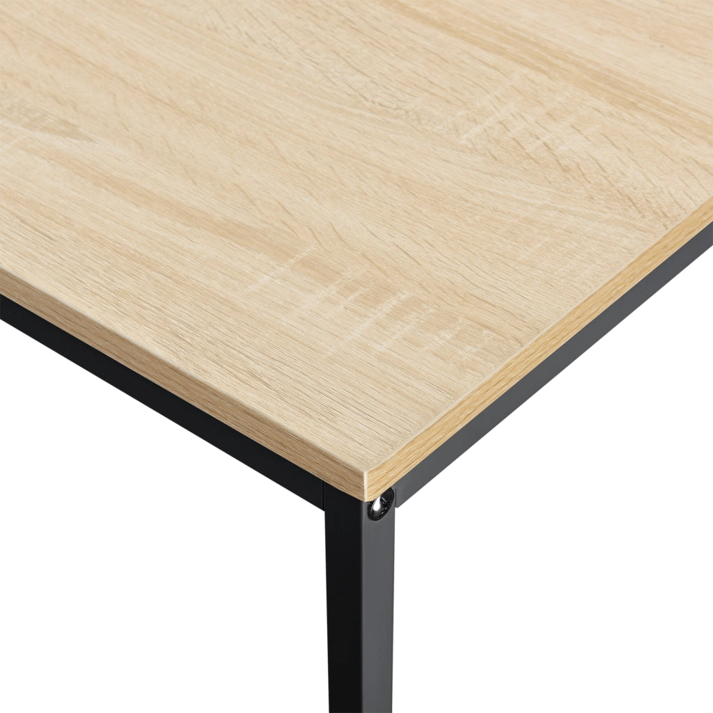 Scrivania Røros con Telaio in Metallo e Piano da 120 x 60 cm - Effetto Rovere [en.casa]