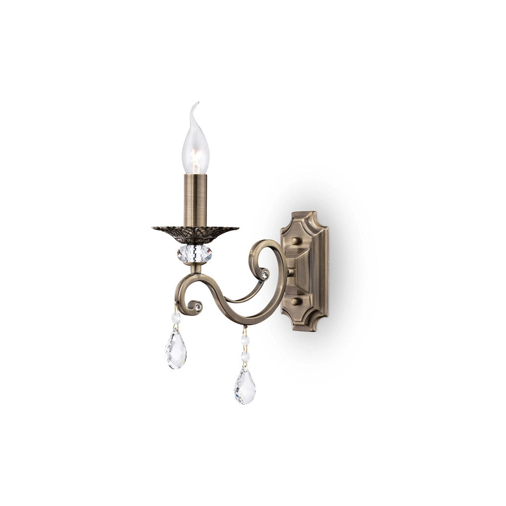Maytoni applique contemporanea Grace 1 luce E14 ottone metallo