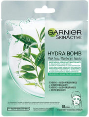 GARNIER SKIN ACTIVE MASCHERA IN TESSUTO AL TÈ VERDE PER PELLI MISTE O GRASSE