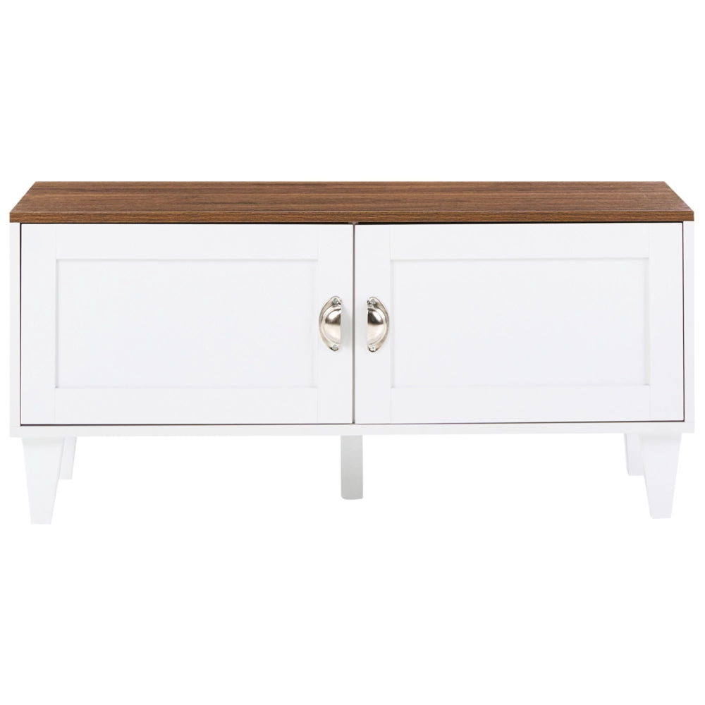 Scarpiera in MDF bianco 1 scomparto stile tradizionale ingresso