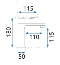 Rubinetto Da Lavabo Rea Viral Black Rose Gold Low