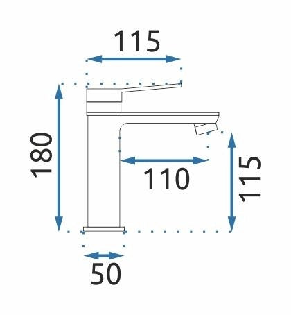 Rubinetto Da Lavabo Rea Viral Black Rose Gold Low