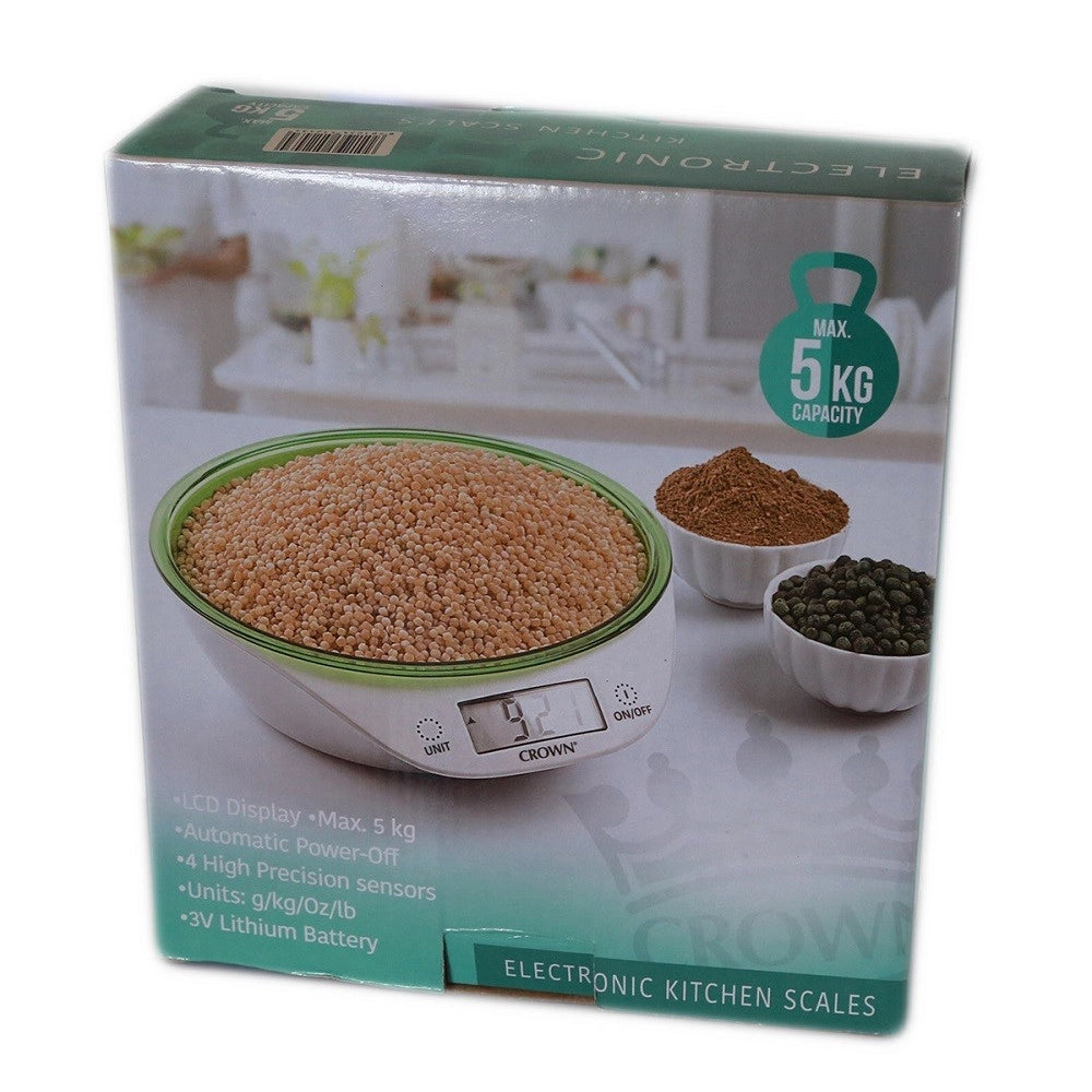Trade Shop - Bilancia Da Cucina Digitale Precisione Da 1gr A 5kg Con Ripiano Colorato Tare -