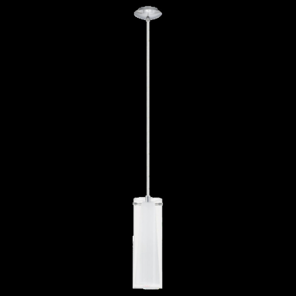 Lampadario A Sospensione Cromo Pinto 1Lx60W Vetro Trasparente - Eglo Italiana