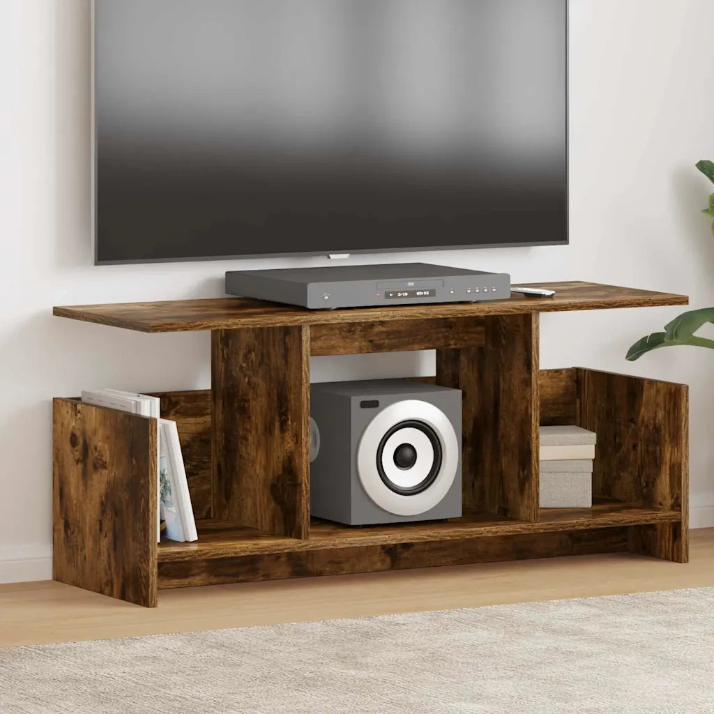 Supporto TV 102 x 35 x 45 cm Rovere fumé Legno ingegnerizzato 890996