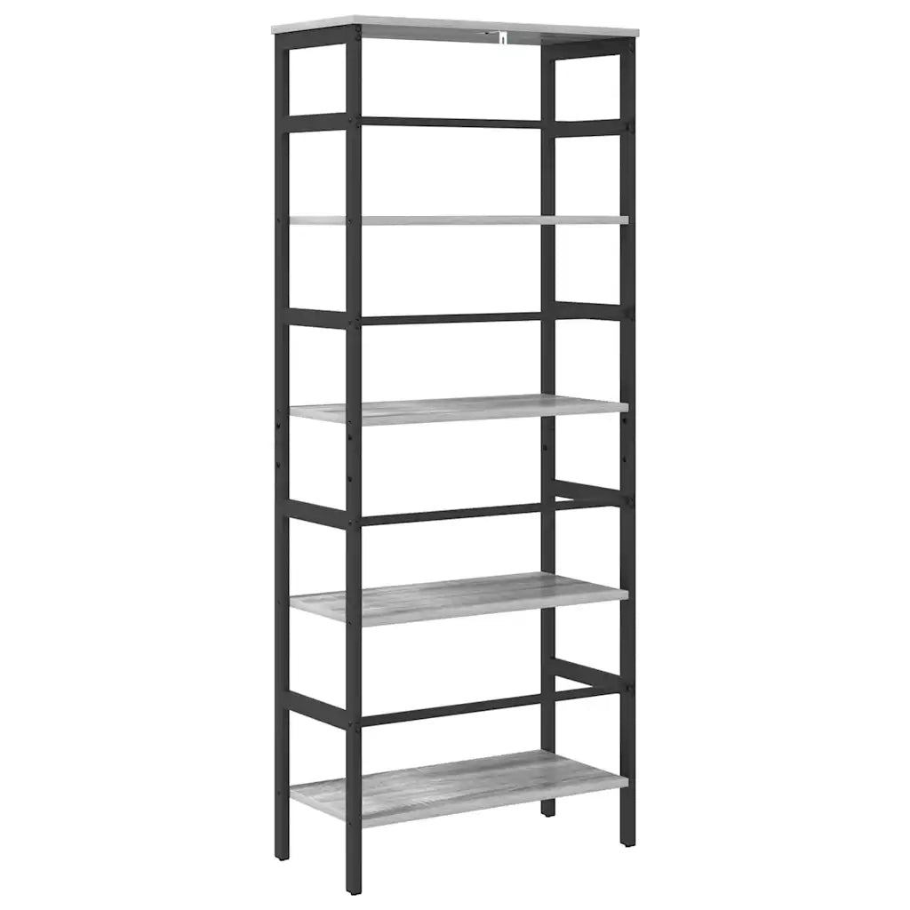 Libreria Grigio Sonoma 60 x 29,5 x 149 cm Legno multistrato 883931