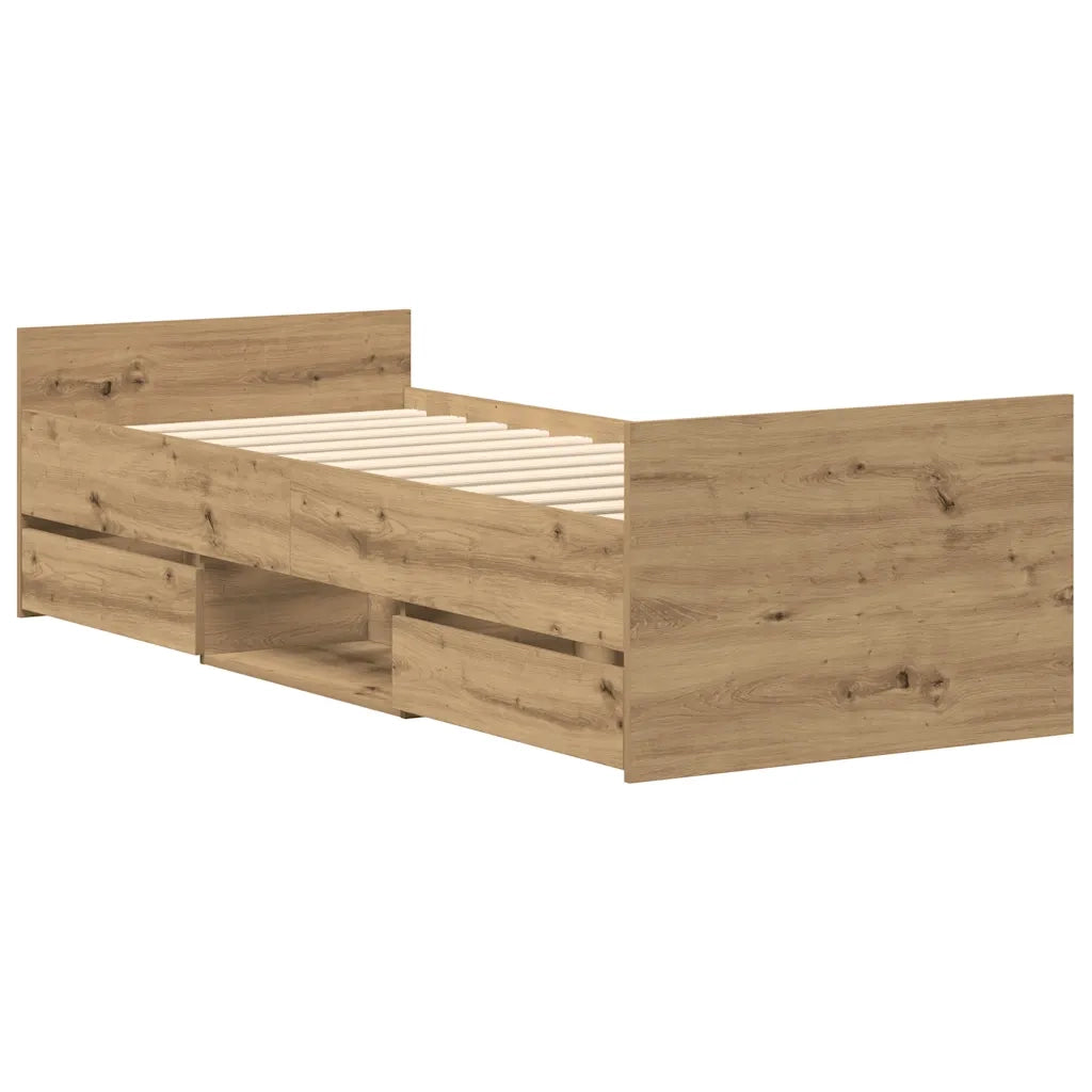 Giroletto senza Materasso Rovere Artigianale 90x200cm 3328804