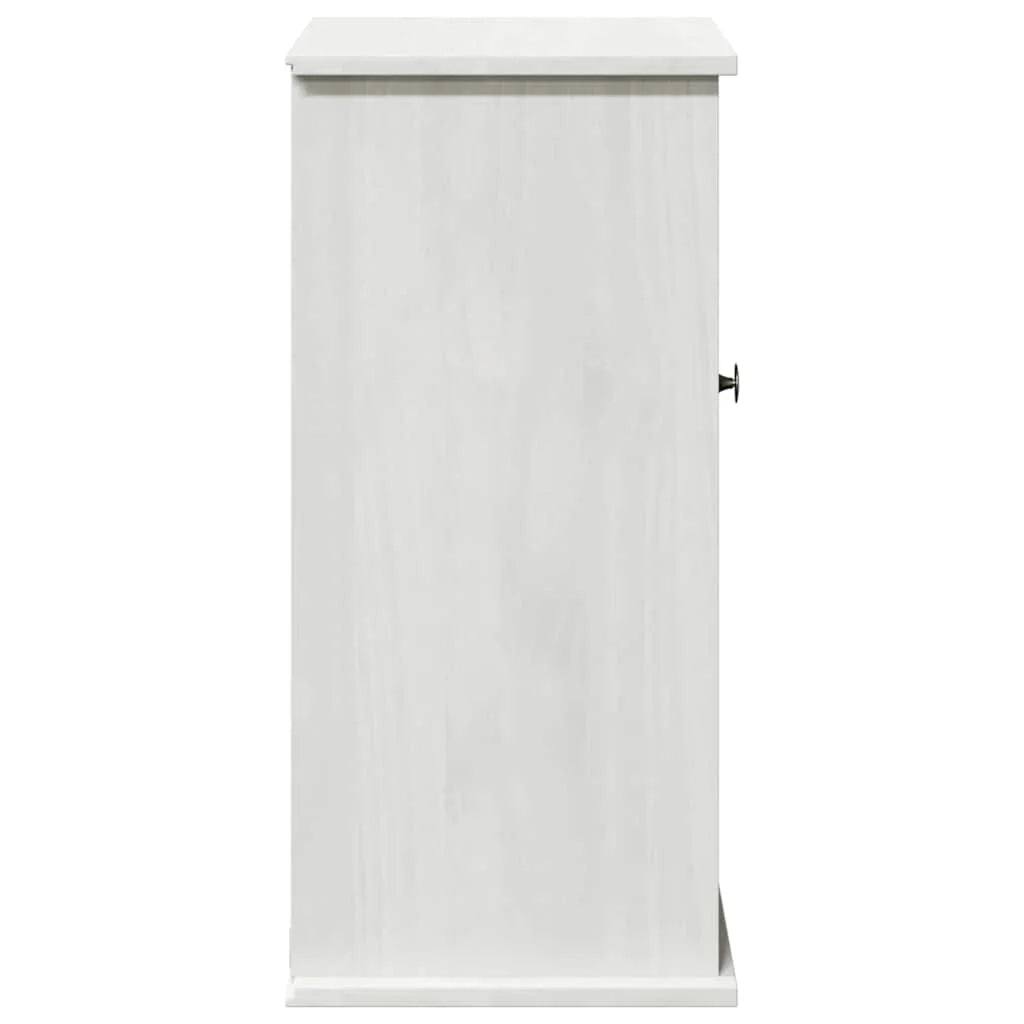 Mobiletto da bagno moderno da parete con 3 ripiani 37 x 34 x 71,5 cm in legno massello di mango bianco 02_0057916