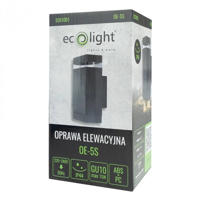 Applique esterno moderno antracite GU10 15W Ecolight