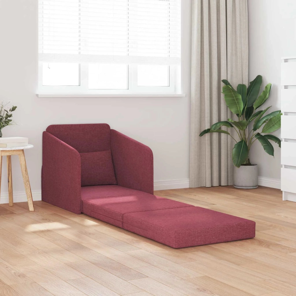 Divano letto Rosso Vino 65 x 80 x 83 cm Tessuto 4106640