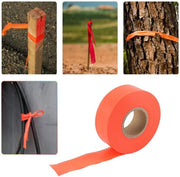 Lint di Marcatura Hoge Visibilità - Nastro di Marcatura Portatile - PVC - 45m di Lunghezza - 2,5cm di Larghezza - Marcatura di Zone Pericolose