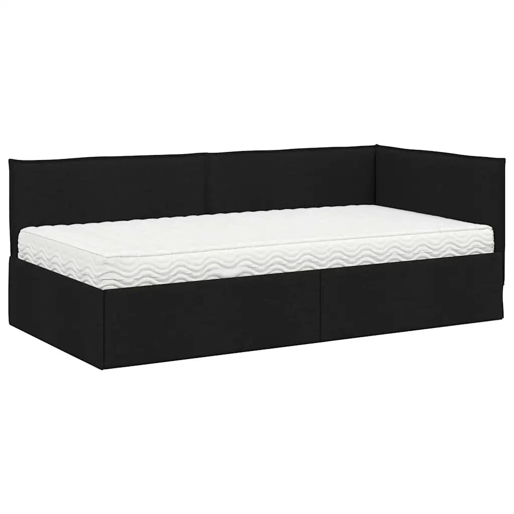 Struttura Letto Angolare con Materasso 2 pcs Verde Velluto 3394023